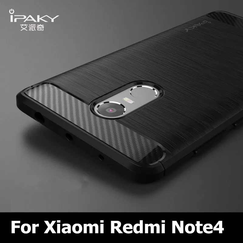 Чехол для Xiaomi Redmi Note 4 global ipaky Роскошный Матовый чехол задняя крышка из ТПУ xaomi 4/4x Pro
