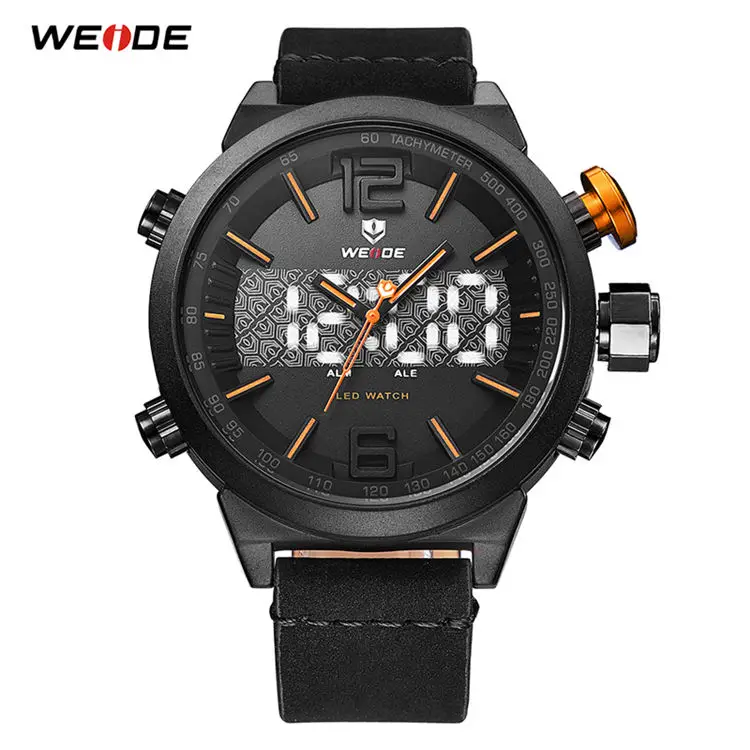 WH6101B-4C WEIDE, повседневная модель, цифровые, несколько часовых поясов, будильник, военный хронограф, Автоматическая Дата, светодиодный дисплей, кварцевые часы, Relogio Masculino - Цвет: WH6101B-4C