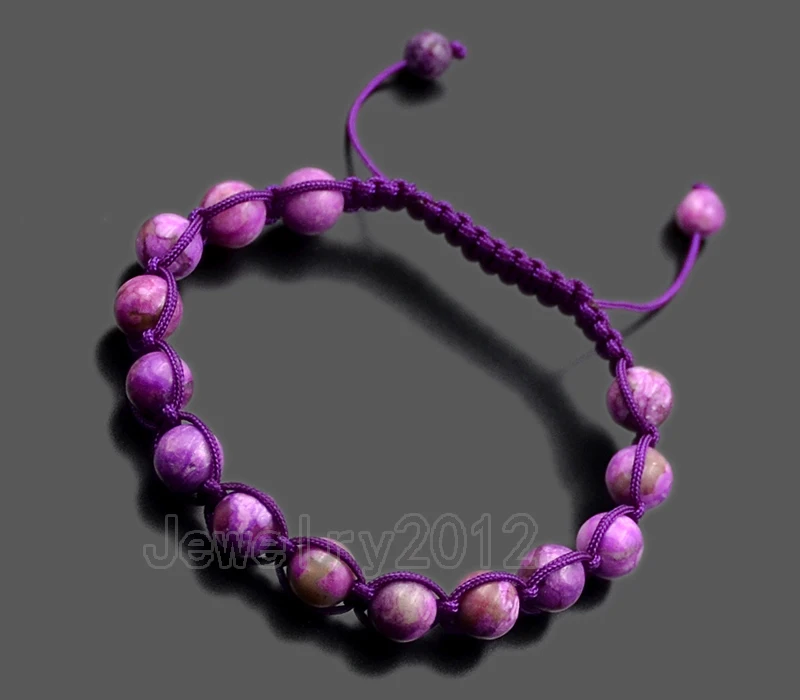 5 шт./лот оптовая продажа 8 мм Мужские Женские натуральные камни бусины макраме