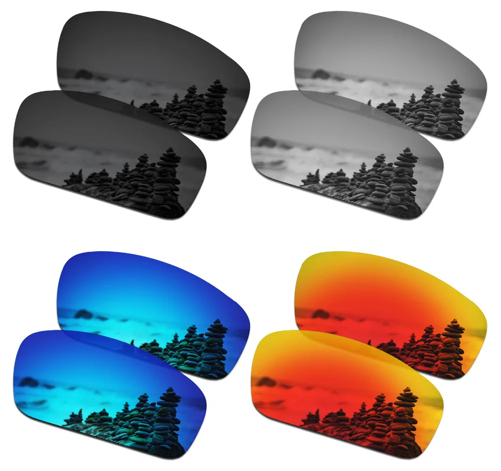 4 пары поляризованных солнцезащитных очков SmartVLT Сменные линзы для Oakley Splinter -