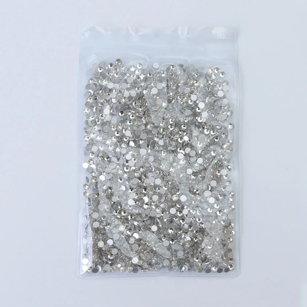 SS12 White 1440 шт кристаллы для ногтей Стразы прозрачные AB белые алмазные Стразы для дизайна ногтей перегородки драгоценные камни украшения камень маникюрные инструменты BE096 - Цвет: SS12 White