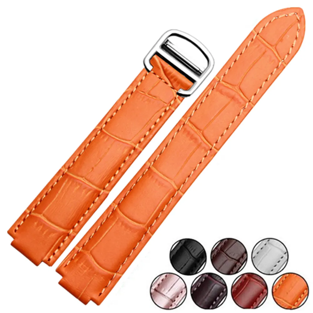 Handmade Genuine Leather 14mm 18mm  20mm Watche Band Strap Belt Watchband And Folding Clasp Buckle For Ballon Bleu Series + Tool
