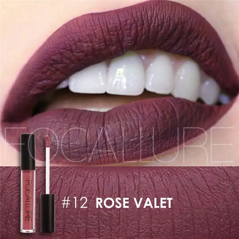 FOCALLURE Lasting Matte Lipstick Waterproof Lip Liquid Pencil Gloss Makeup | Красота и здоровье