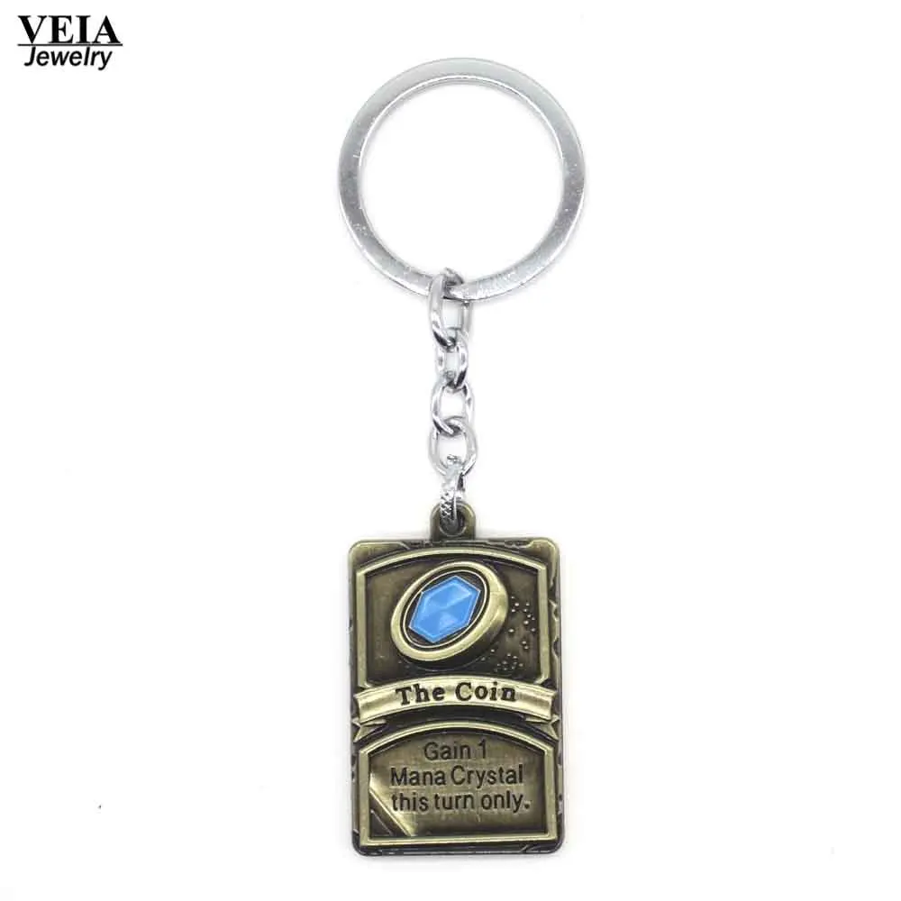 Veia Jewelry Hearthstone логотип Цепочки и ожерелья Heroes of Warcraft монета бронза Подвески Best