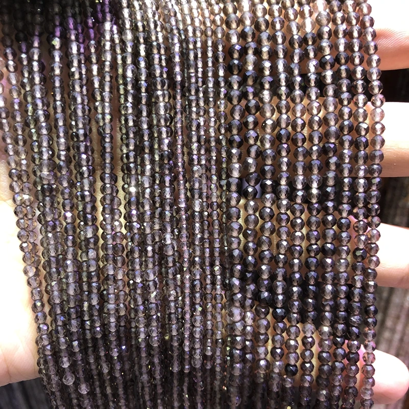 Бусины Из Натурального ледяного радужного обсидиана 2 мм 3 4 граненые крошечные