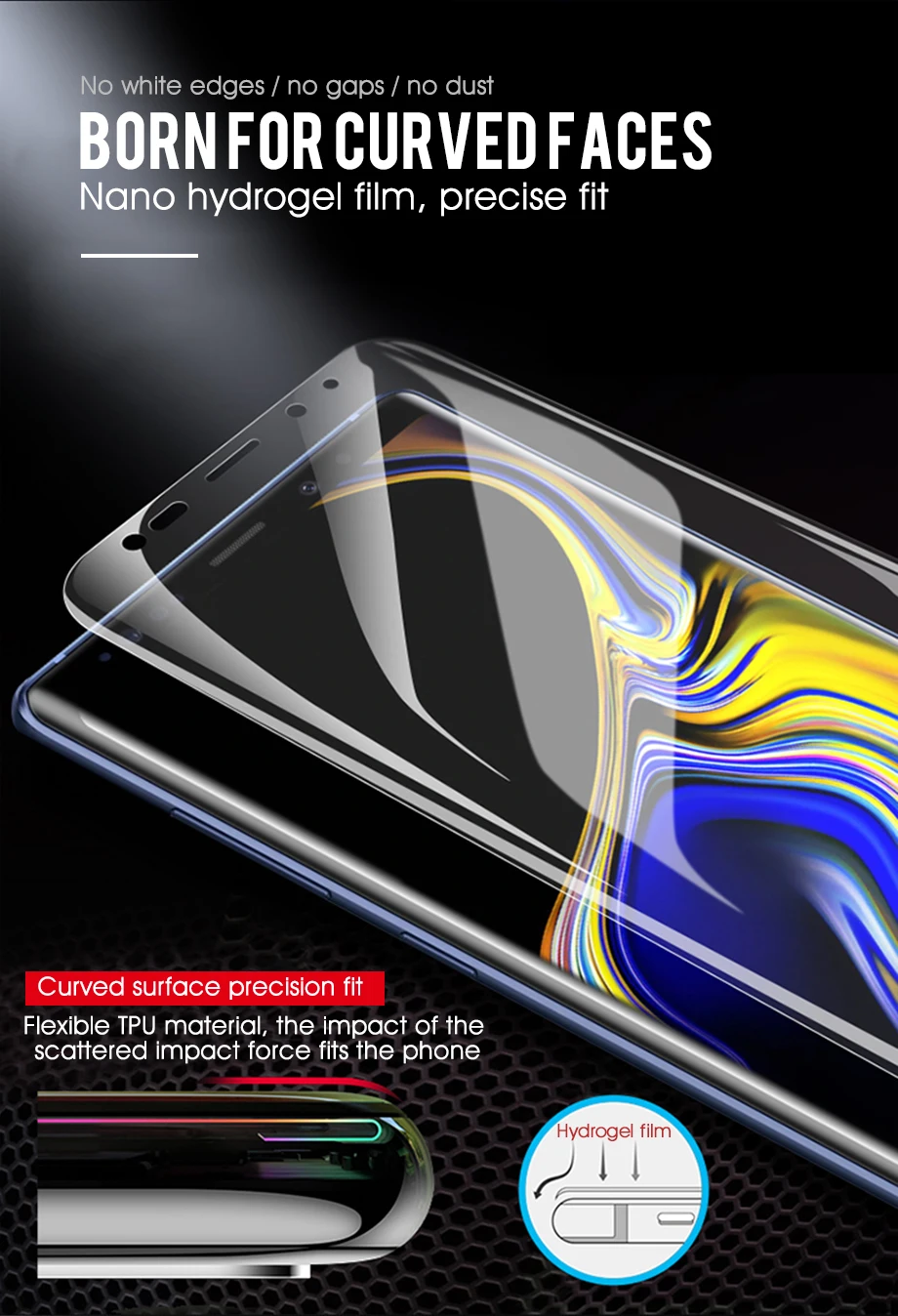 20D полностью изогнутая мягкая Гидрогелевая пленка для samsung Galaxy Note 8 9 S8 S9 Защитная пленка для экрана для samsung S9 S7 S6 Edge Plus без стекла