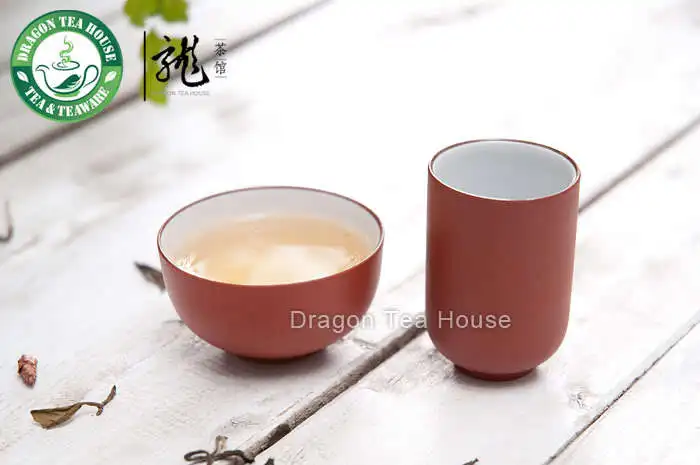 Китайская глина Zisha глазурованная красная ароматическая чайная чашка набор | Дом