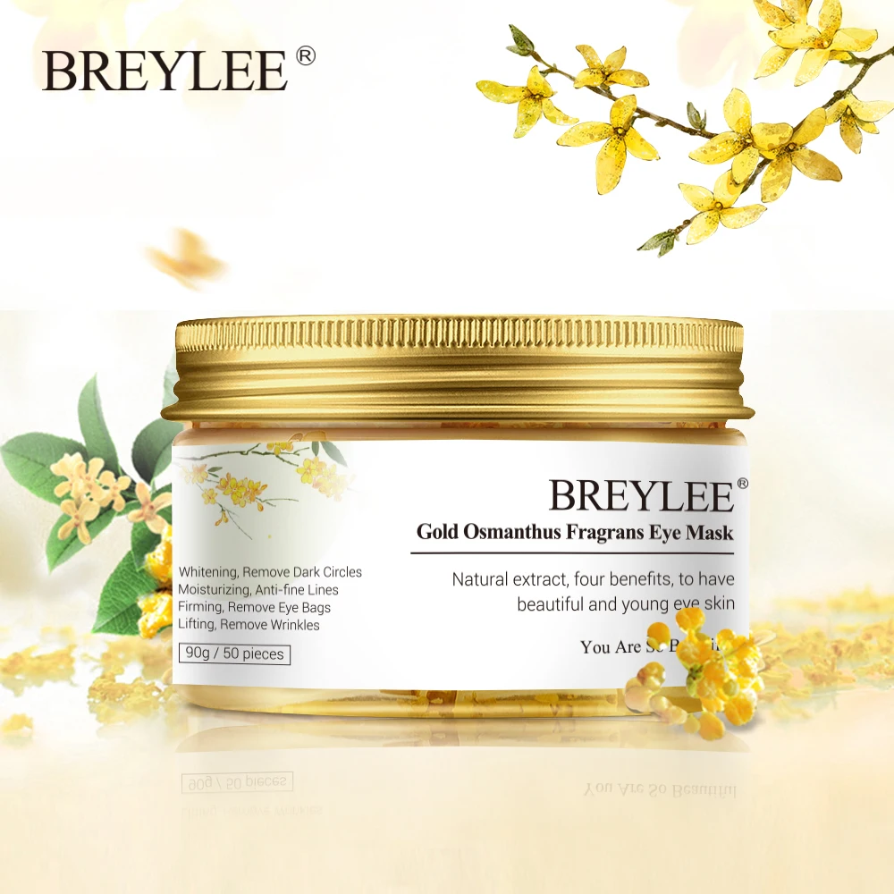 BREYLEE Золото османтуса Fragrans маска для глаз с коллагеновым гелем патч по уходу за