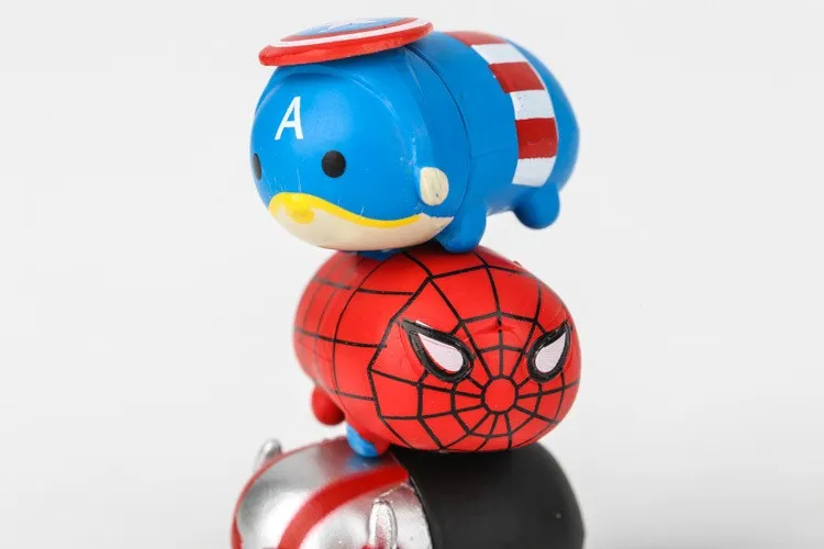 10 шт./лот ЦУМ Marvel Капитан Америка мини игрушки фигурка милый эльф кукла игрушка