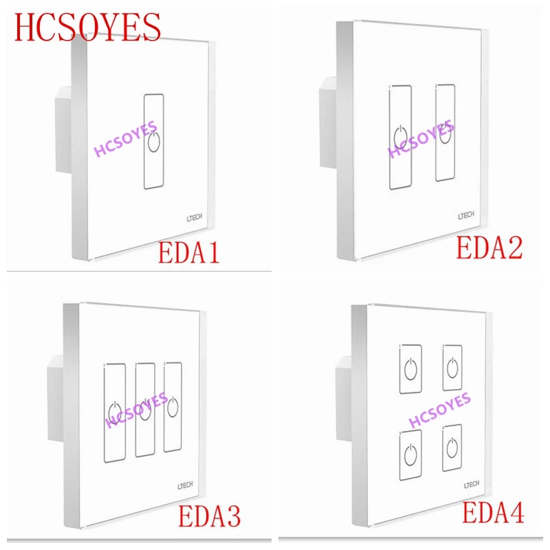 LTECH EDA1 EDA2 EDA3 EDA4 настенное крепление DALI Сенсорная панель 1CH 2CH 3CH 4CH управление
