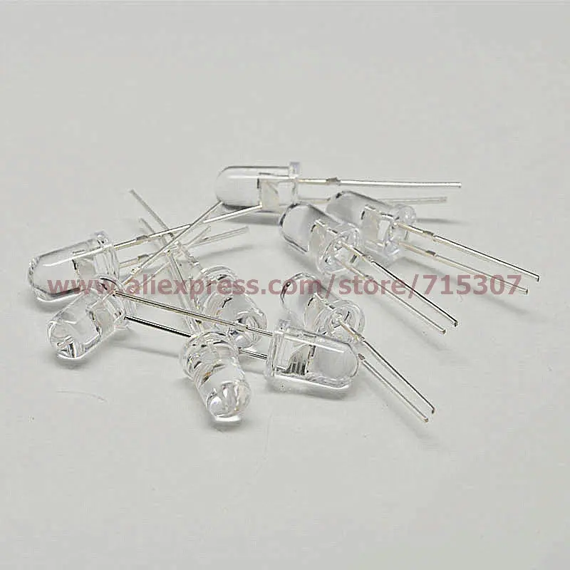 50 шт. 5 мм RGB (красный/зеленый/синий) многоцветные светодиодные мигания медленно