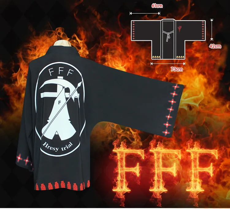 2017 шифоновая накидка FFF Heresy Trial Group для мужчин и женщин ванной кимоно подарки на