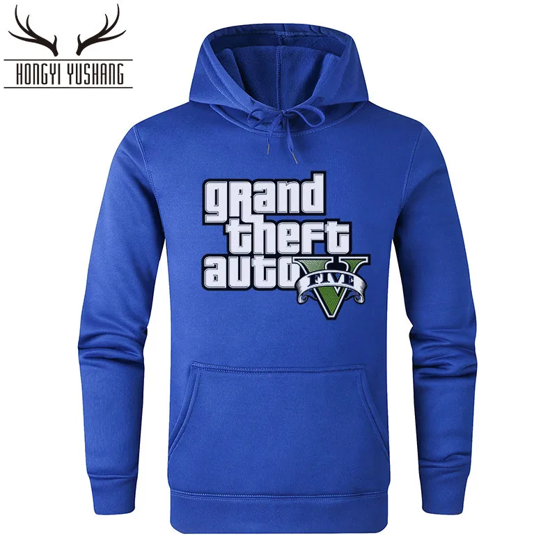 Мужская толстовка с капюшоном GTA 5 брендовая одежда на осень и зиму модель W06