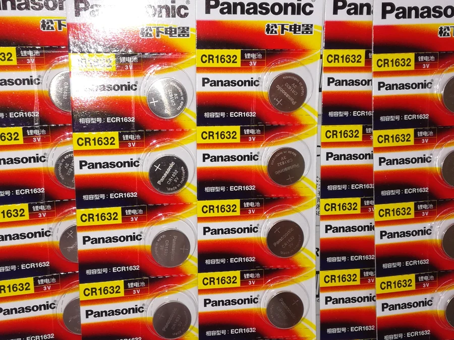 

10PCS/LOT New Original Panasonic CR1632 Button Cell Coin Batteries CR1632 Car Remote Control Electric Alarm 3V Lithium Battery