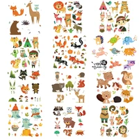 cute cartoon animal iron on patches thermo heat transfer stickers on clothes badges transfer fusible clothing kids diy t shirt e