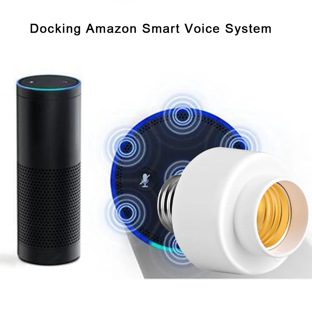 Wifi Беспроводная умная лампочка с винтовой головкой держатель для лампы цоколь