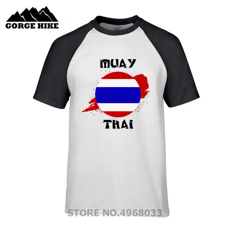 Футболка Muay thai fighting с тайским флагом дом футболка сделай сам бесплатным именем и