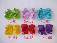 wholesale girls hair accessories 500pcs baby hair bow grosgrain ribbon bows hairband pure colors dy