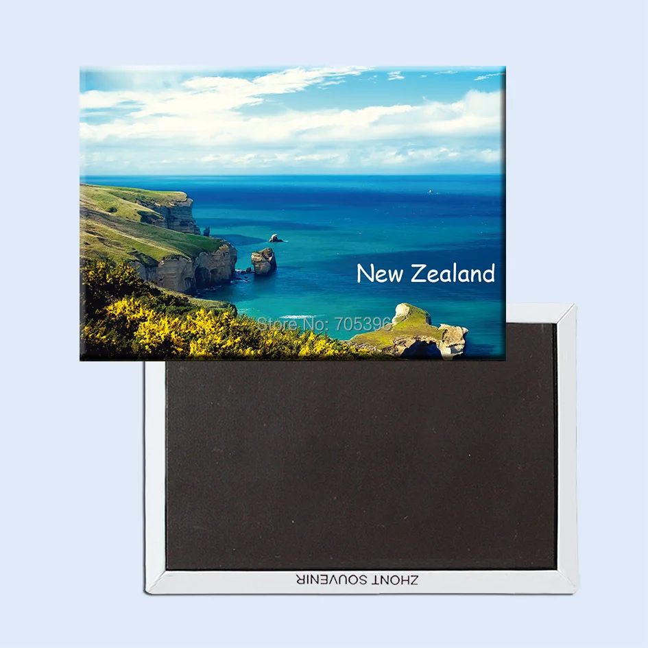 Tourist Refrigerator Magnets 78*54mm travel destinations Amazing New Zealand Travel Rigid Fridge 20877 | Дом и сад