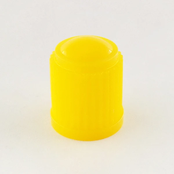 yellow 100 шт./лот пластиковые колпачки клапанов для автомобильных шин крышки клапанов 8V1 резьбовые колпачки клапанов 6 цветов - Цвет: yellow