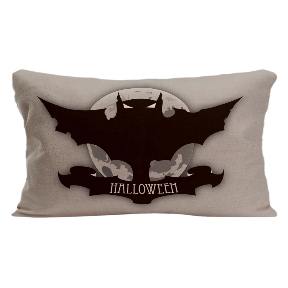 Счастливый Хэллоуин пледы наволочки декоративные Черный Летучая мышь Наволочки