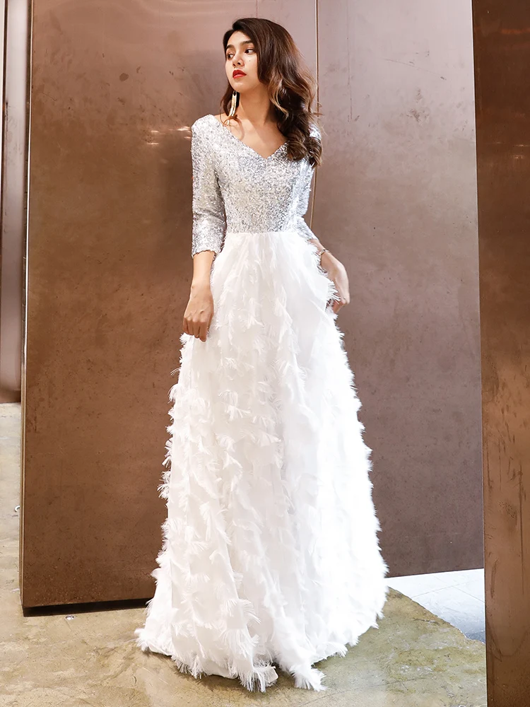 На каждый день wei Инь (железная Гуаньинь) Robe De Soiree 2021 Новое Элегантное платье
