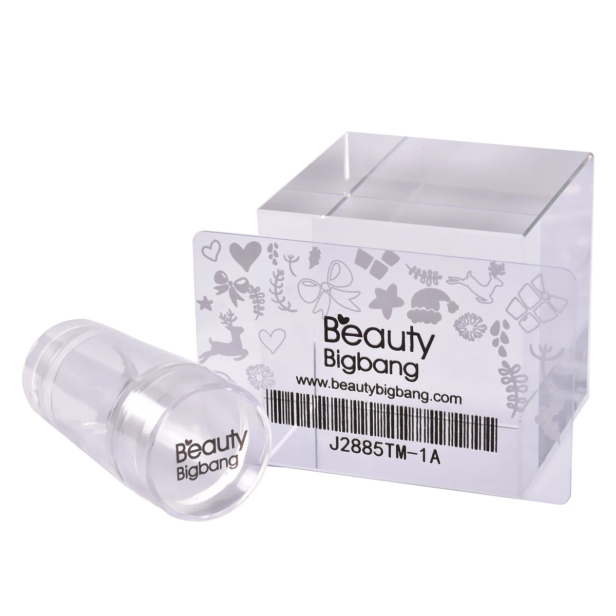 1 BEAUTYBIGBANG двойная головка силиконовый гвоздь Stamper прозрачный зеленый Желе 2,2 см 2,8 см маникюрная голова украшение ногтей штамповочный скребок Инструмент - Цвет: 1