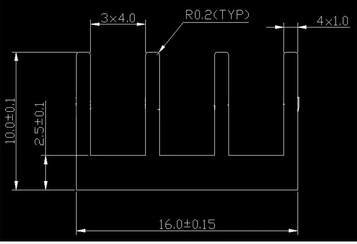 Бесплатная доставка оптовая продажа 100PCSc Алюминиевый Радиатор 25*16*10 мм Высокое