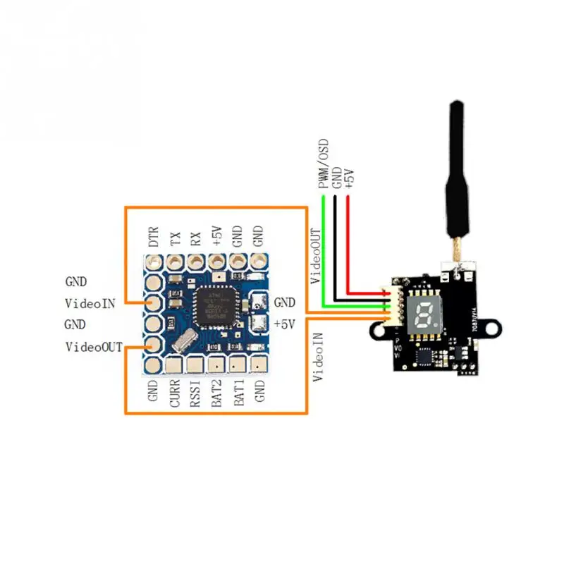 Радиоуправляемые детали 7087U 5 В 8G 48CH Raceband 25/100/200 МВт переключаемый модуль