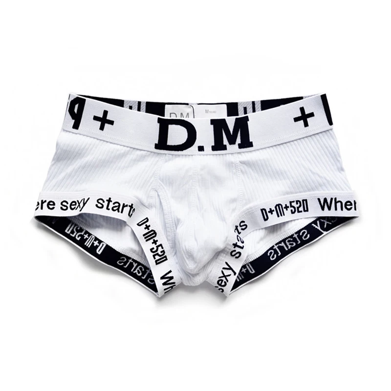 Мужское нижнее белье трусы для геев ropa interior hombre боксеры cueca masculina однотонные homme para