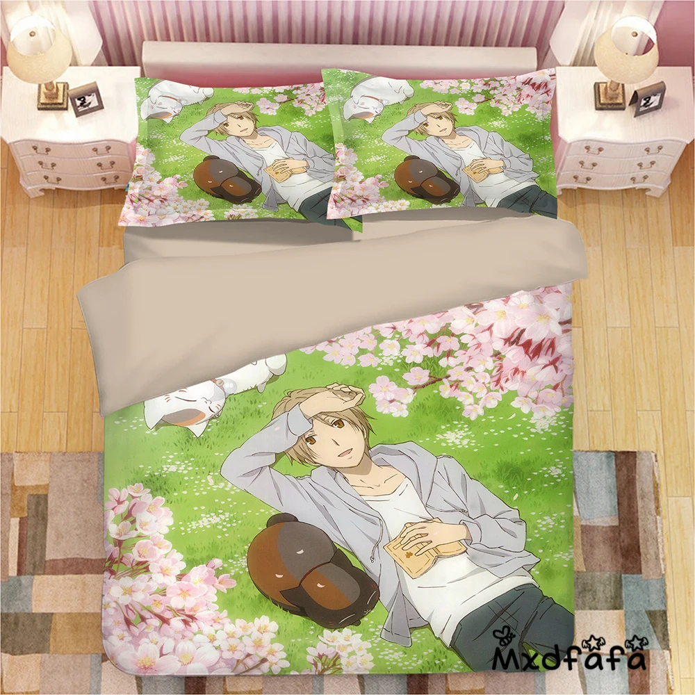 Комплект постельного белья Mxdfafa из аниме Нацумэ Yuujinchou комплект Хлопковое одеяло