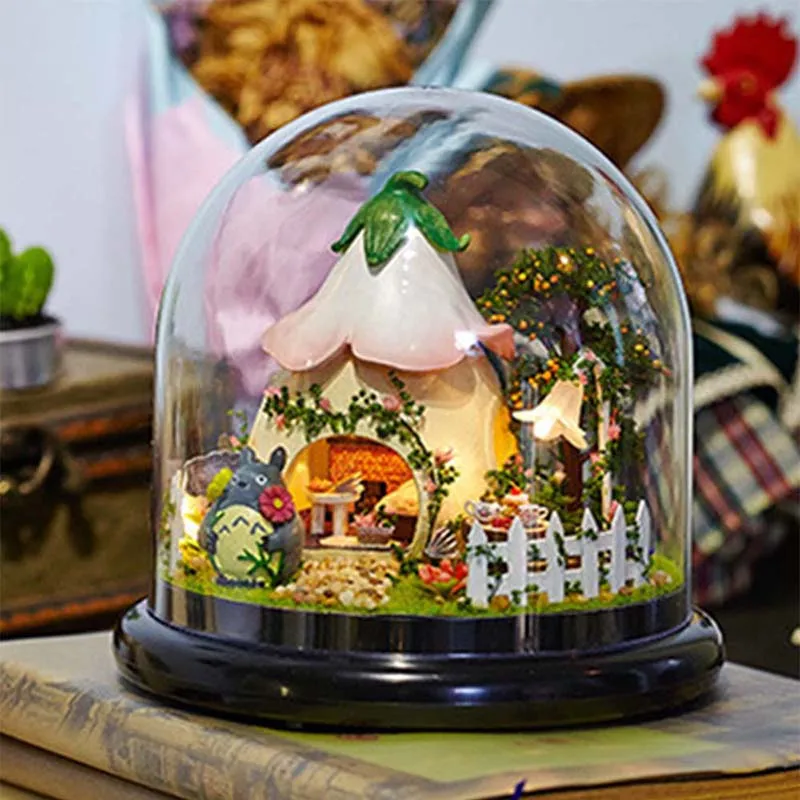 Миниатюрные DIY кукольные домики 3D деревянные ручной работы Полимерная модель
