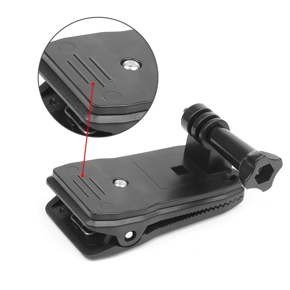 Быстросъемный зажим на рюкзак с поворотом 360 градусов для Gopro Hero 9 8 7 6 5 4 SJCAM Yi 4Kfor dji