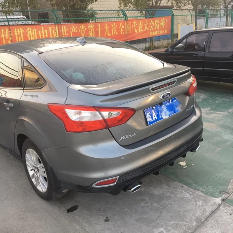 Спойлер для Ford Focus высокое качество ABS материал заднее крыло автомобиля Праймер