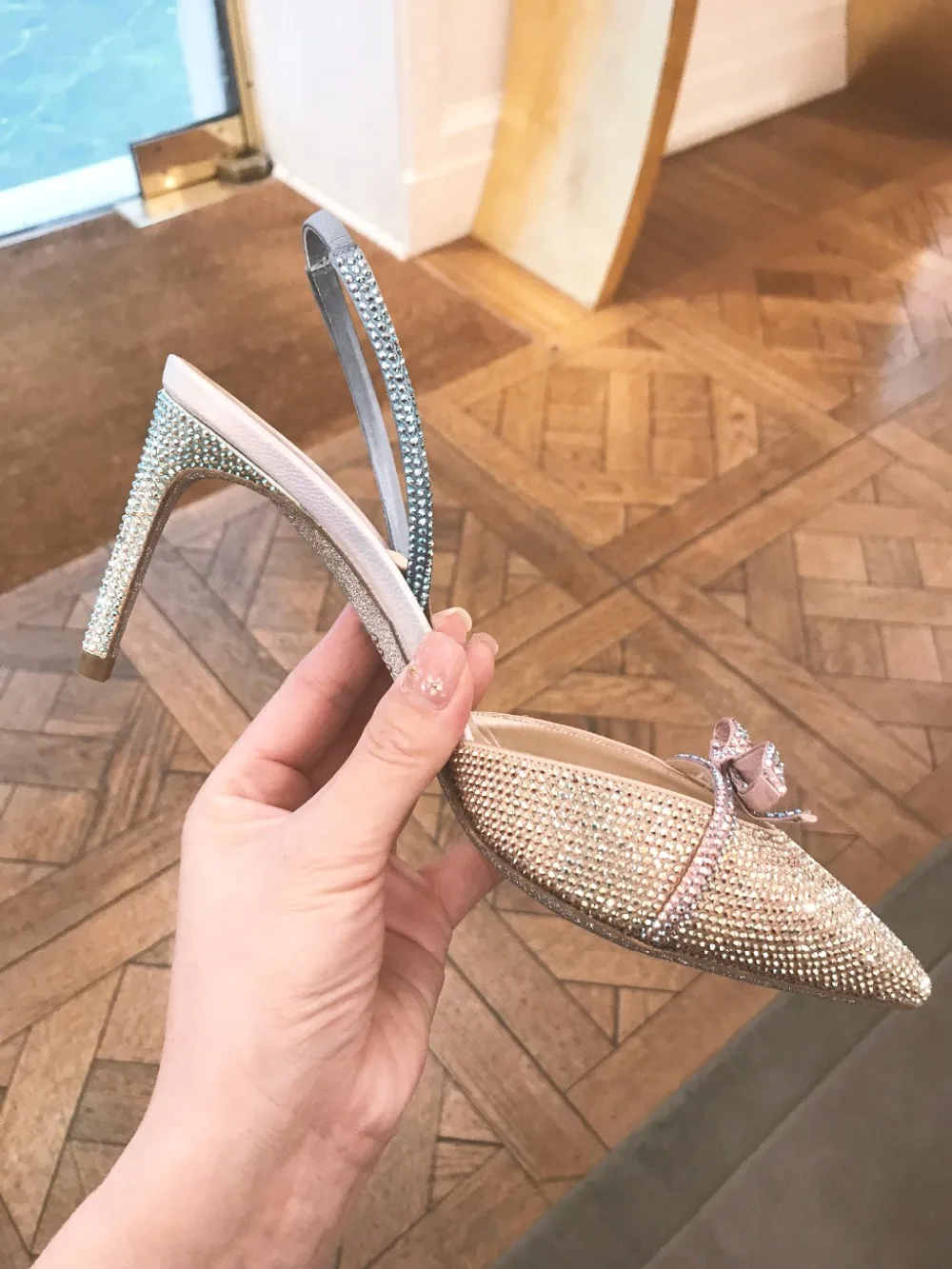 Женские босоножки с бантом Kmeioo Летние свадебные туфли острым носком на высоком