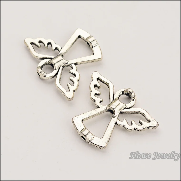 Винтажные Подвески с ангелом соединитель подвеска античное серебро подходит для