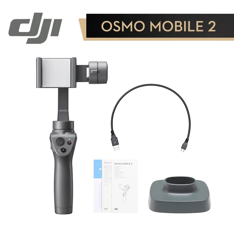 DJI Osmo Mobile 2 Handleld смартфон/GoPro Gimbal стабилизатор 3 осевой с плавным видео/датчиком