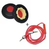 SHELKEE Замена амбушюры Подушка амбушюры уха крышка для sony MDR-XB800 MDR-X10 MDR-XB920 MDR-X05 X5 наушники запчасти - Цвет: earpad and cable