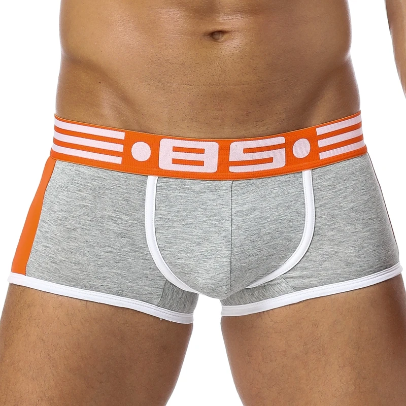 Боксеры мужское нижнее белье сексуальные сетчатые u-образные трусы Cueca мужские