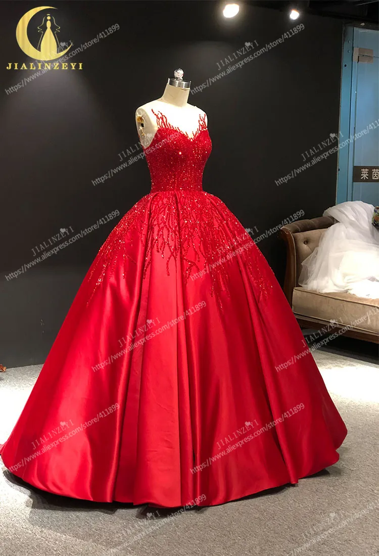 Рисунок 3 - Красные атласные бусины JIALINZEYI
