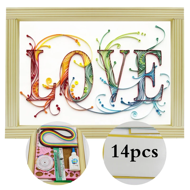 Набор для рукоделия 16 цветов 14 шт. набор инструментов скатывающиеся полоски