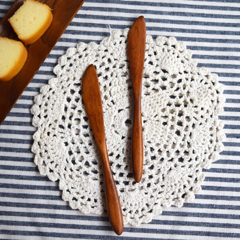 10 шт./компл. деревянный нож для столовых приборов разрезания тортов посуда