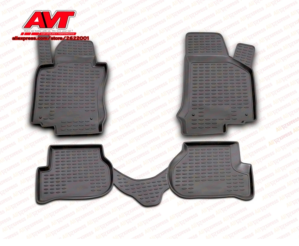 Коврики для Volkswagen Golf IV 1998 2004 4 шт. резиновые коврики Нескользящие аксессуары