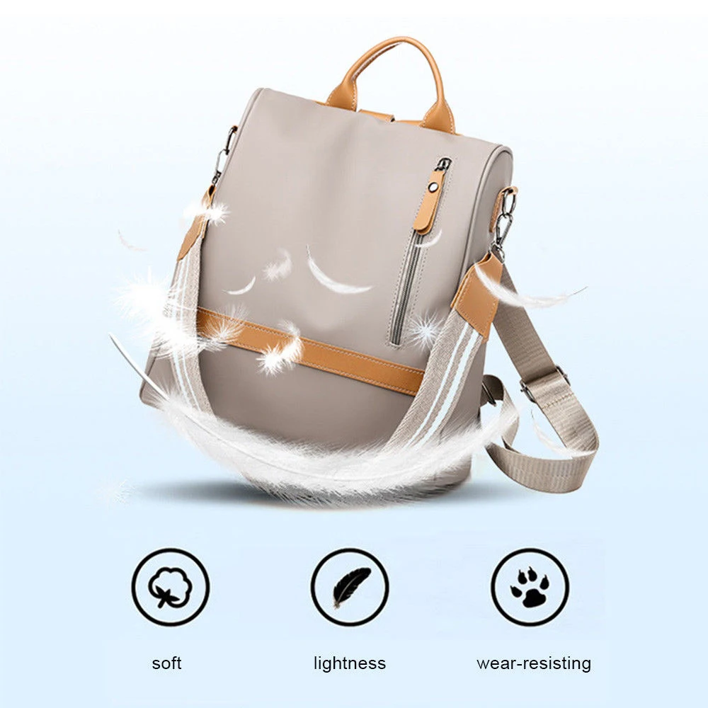 Тканевый Водонепроницаемый модный рюкзак Mochila Mujer, дорожный рюкзак, сумка через плечо, женский рюкзак с защитой от кражи