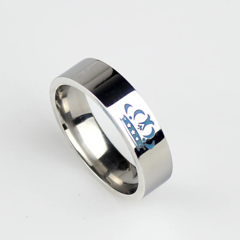 New stainless steel jewelry couple ring crown wedding men and women gifts | Украшения и аксессуары