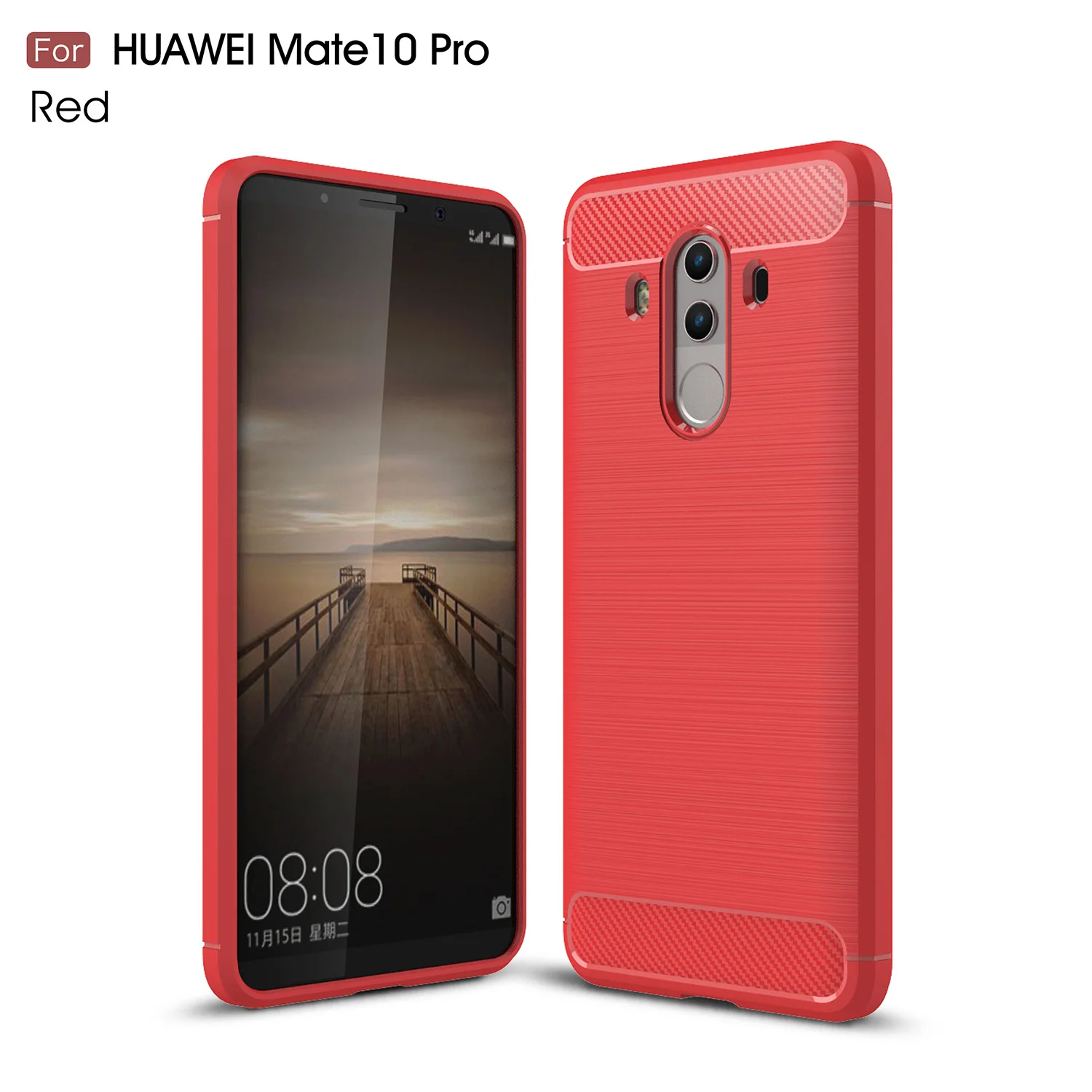 Карбоновый армированный чехол huawei mate 10 Pro Lite TPU Мягкий силиконовый для fundas coque |