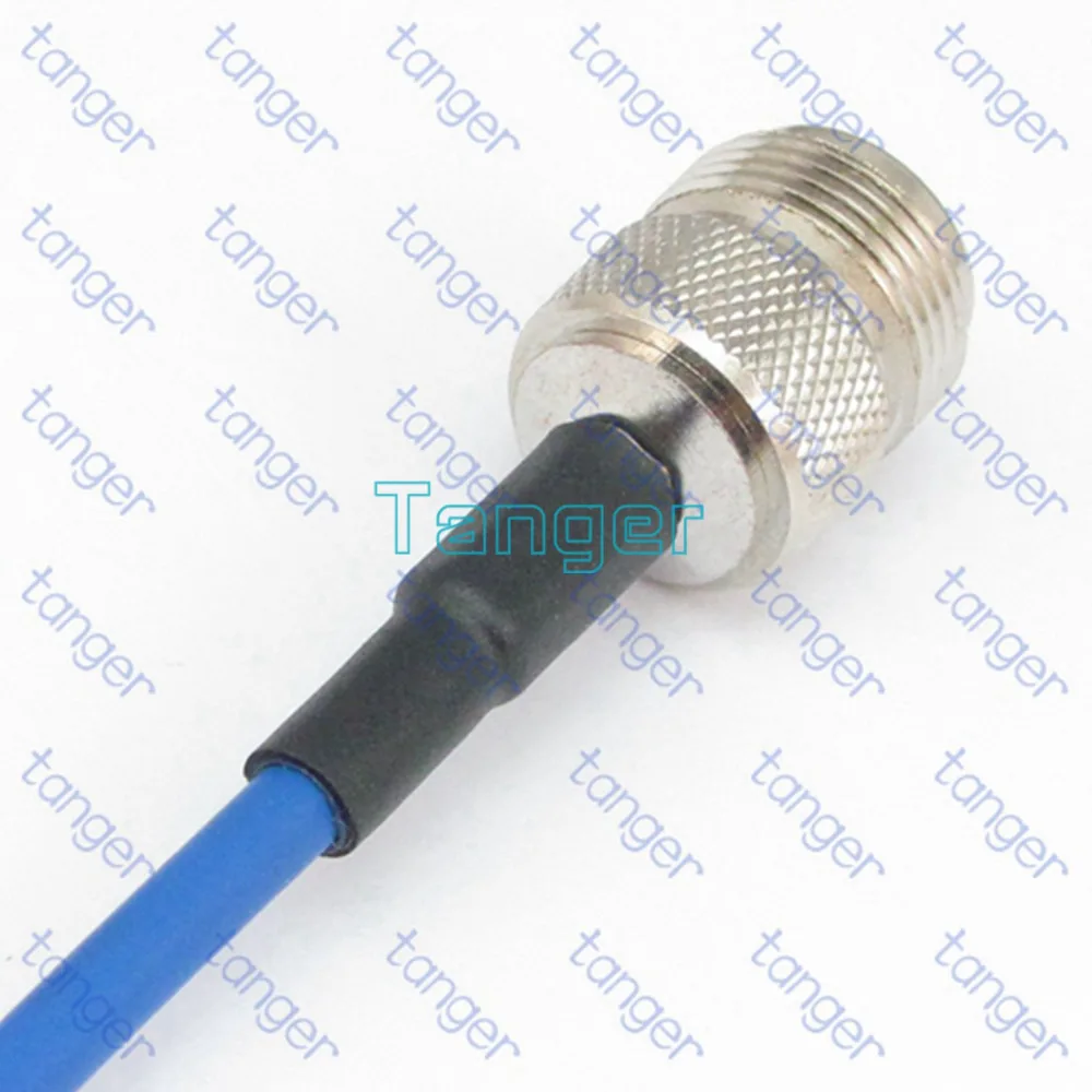 N гнездовой разъем для RP-SMA Штекерный с 20 дюймов 50 см RG402 RG141 RG-402 синий полугибкий