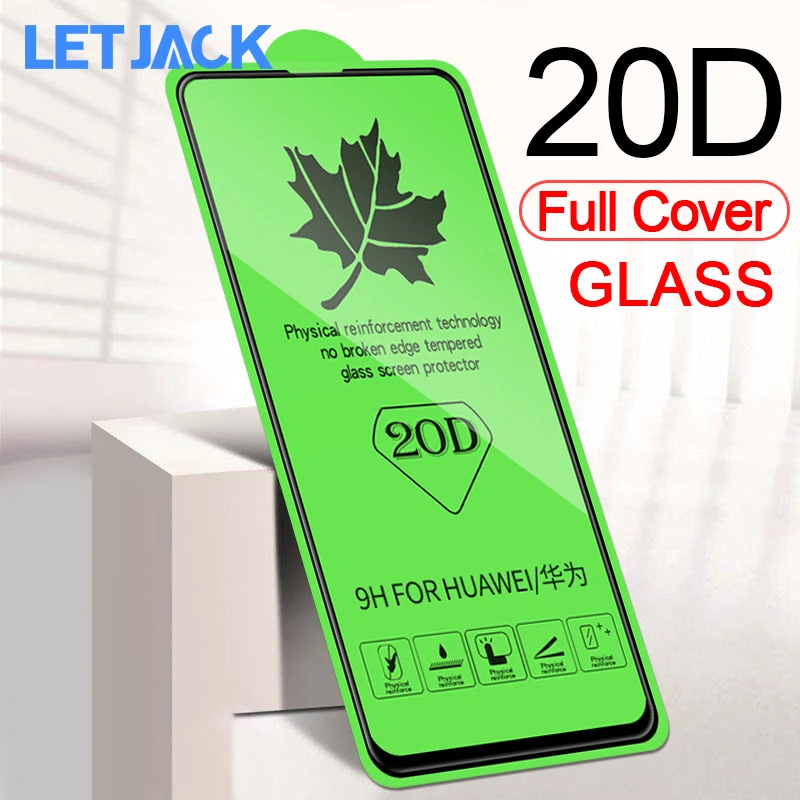 Закаленное стекло Let Jack 20D для Huawei P30 P20 Nova 4 3e 2 Lite|Защитные стёкла и плёнки