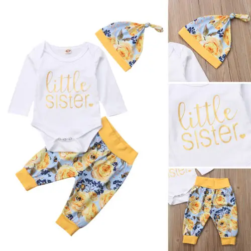 Боди с длинным рукавом и надписью для новорожденных девочек модные длинные штаны