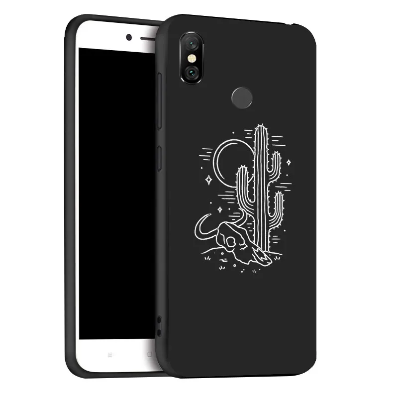 x076 3D окрашенный матовый чехол для Xiao mi Red mi Note 6 Pro Чехол s мягкий черный чехол для Xiaomi mi 8 SE A2 Lite PocoPhone F1 бампер - Цвет: x076